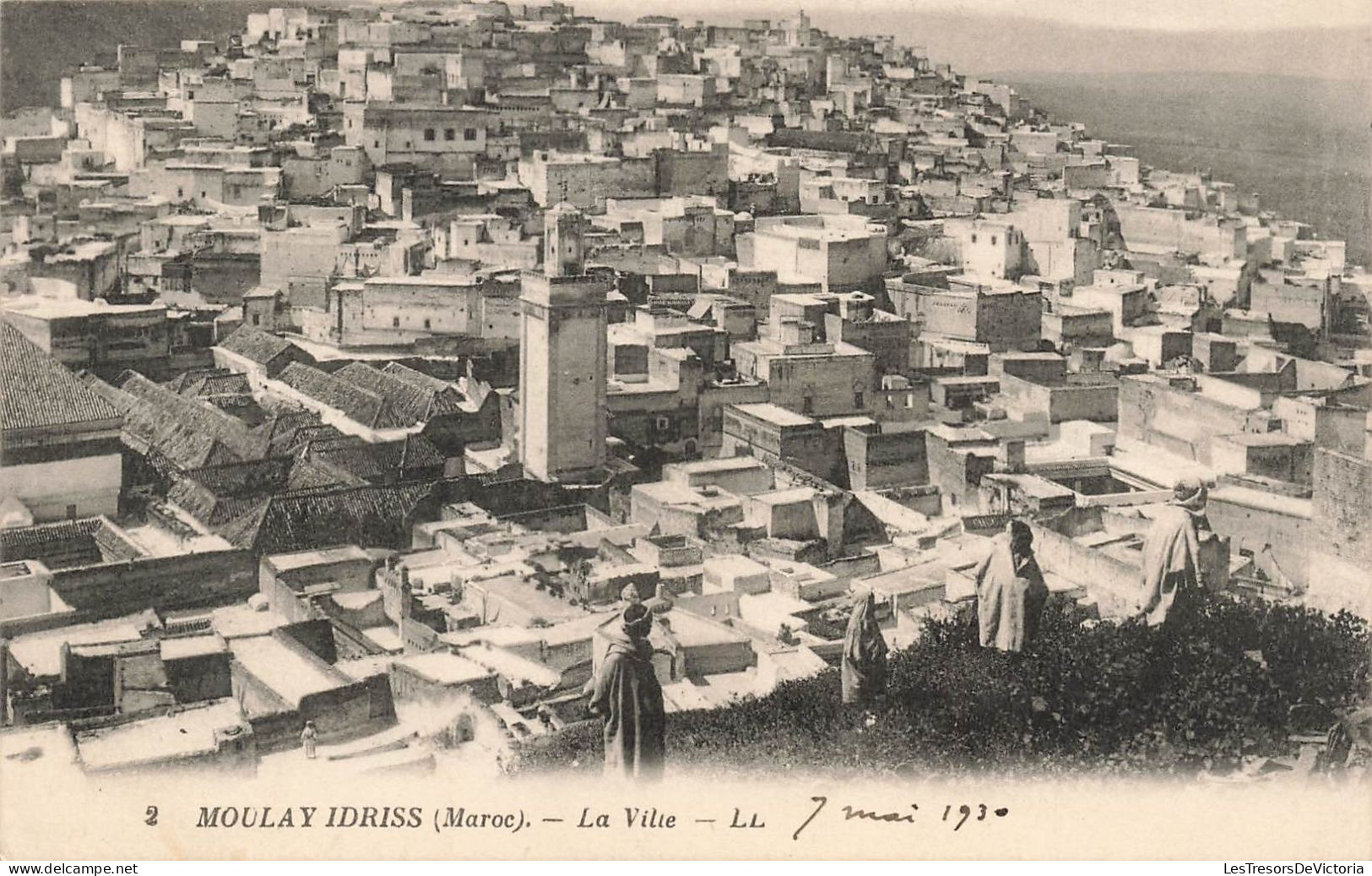 MAROC - Moulay Idriss - Vue Générale De La Ville - Carte Postale Ancienne - Otros & Sin Clasificación