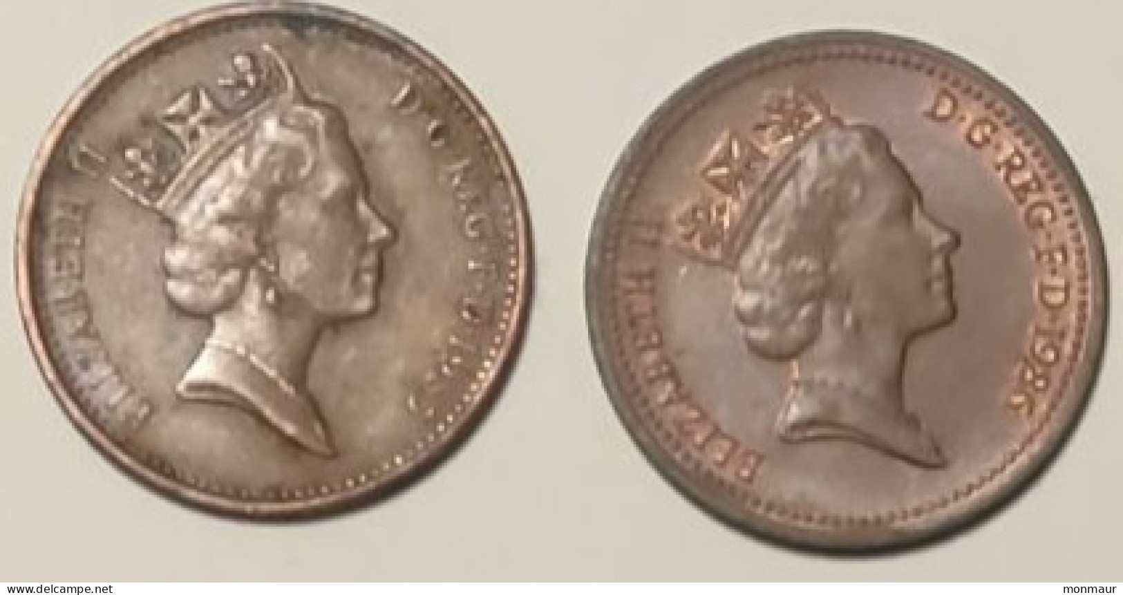 GRAN BRETAGNA 1 PENNY 1985-86 - 1 Penny & 1 New Penny