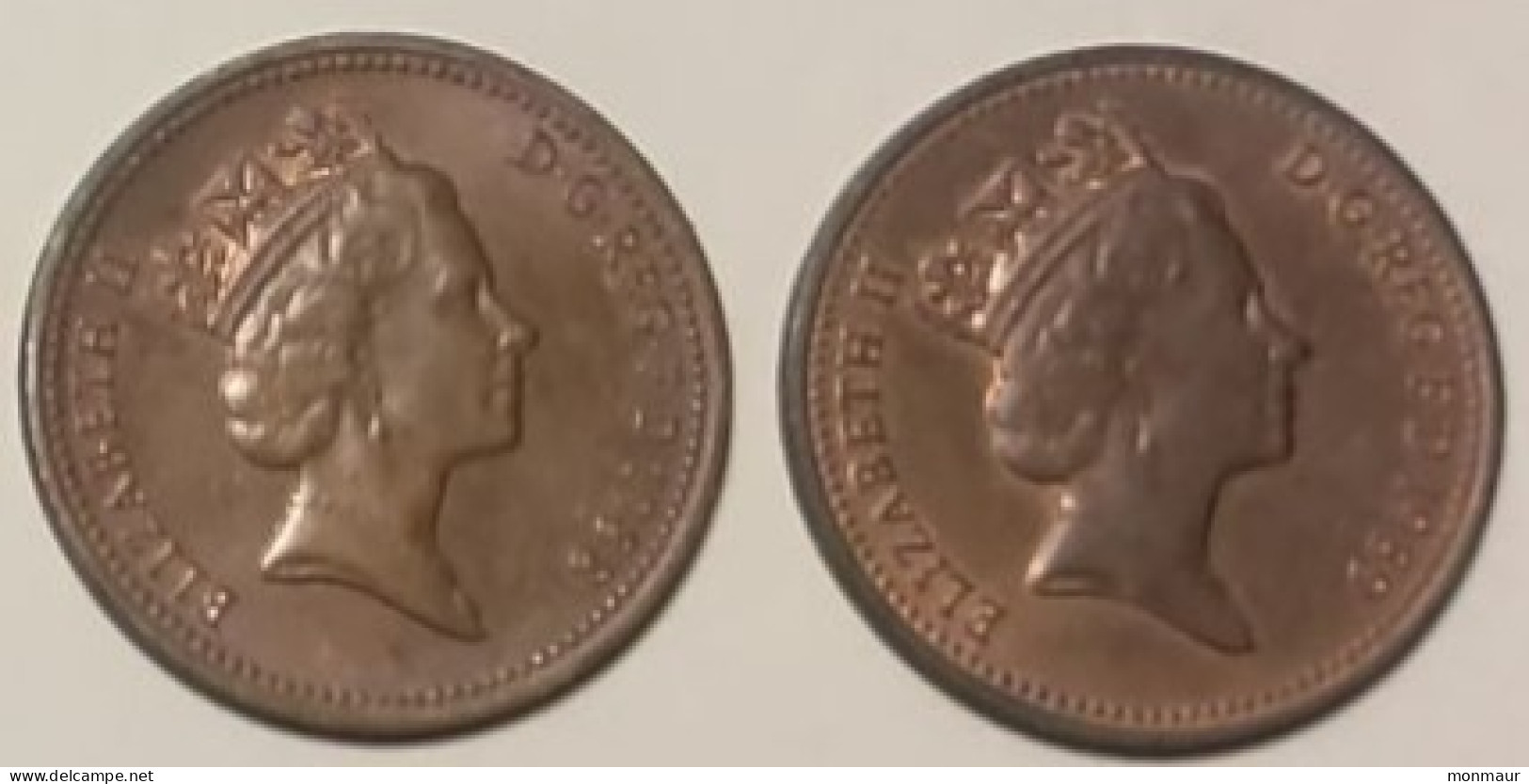 GRAN BRETAGNA 1 PENNY 1988-89 - 1 Penny & 1 New Penny