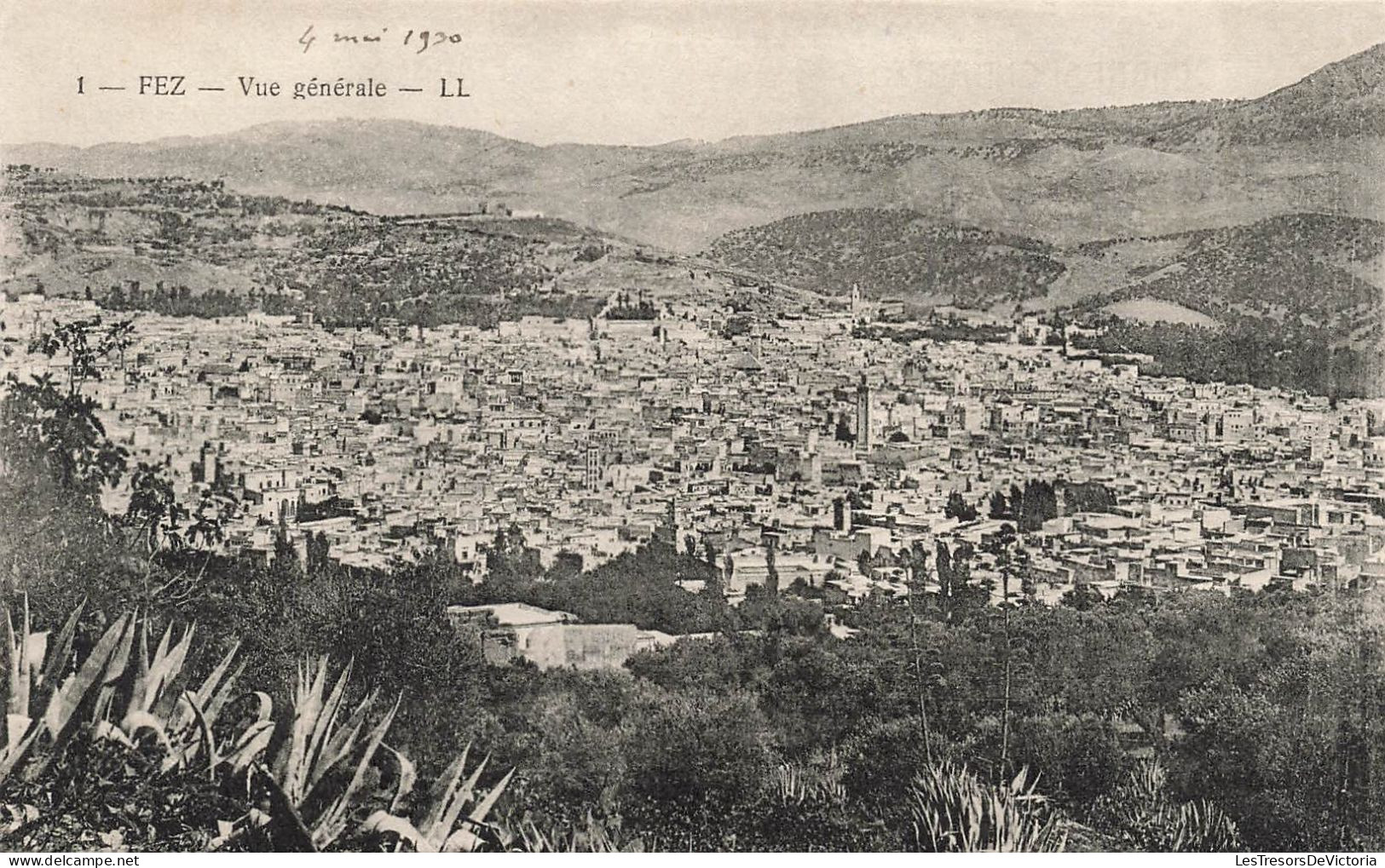 MAROC - Fez - Vue Générale De La Ville - LL - Carte Postale Ancienne - Fez