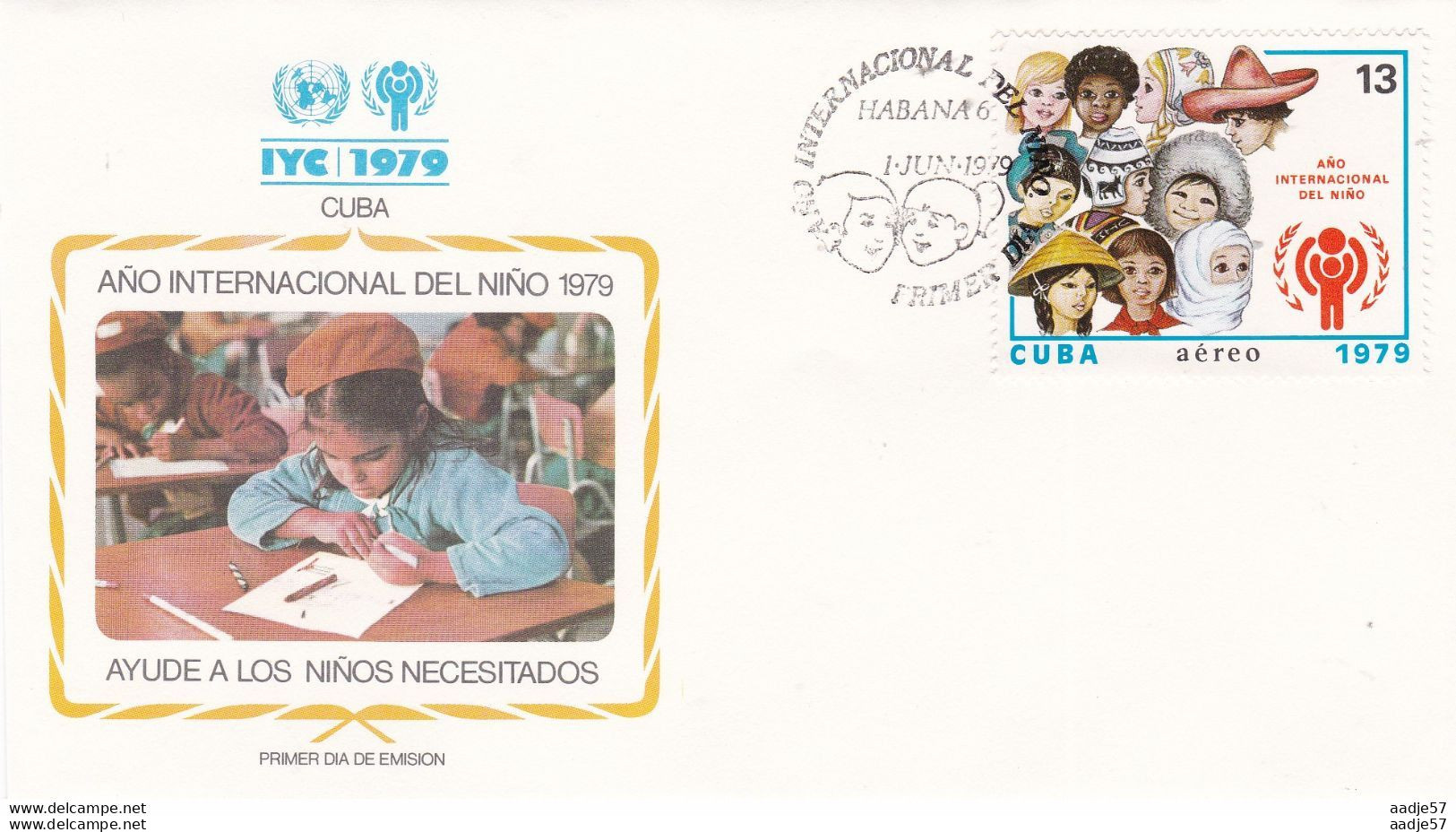 International Year Of The Child Cuba FDC Mi Nr. 2403 Yv A312 1979 - FDC