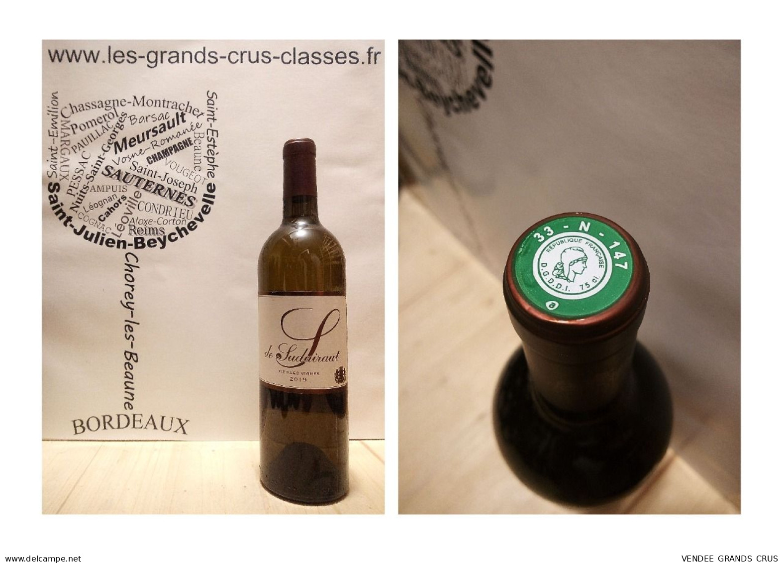 Château Suduiraut - S De Suduiraut 2019 - Bordeaux - 1 X 75 Cl - Blanc - Wine