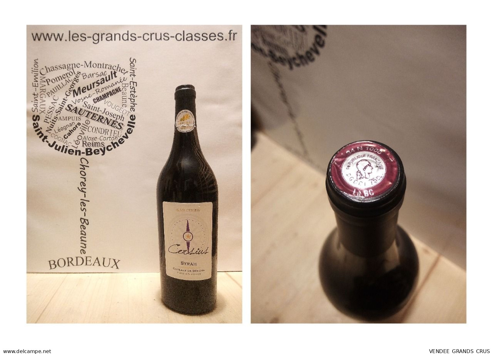 Coteaux De Béziers 2021 - Syrah - Alma Cersius - Coteaux De Béziers - 1 X 75 Cl - Rouge - Vino