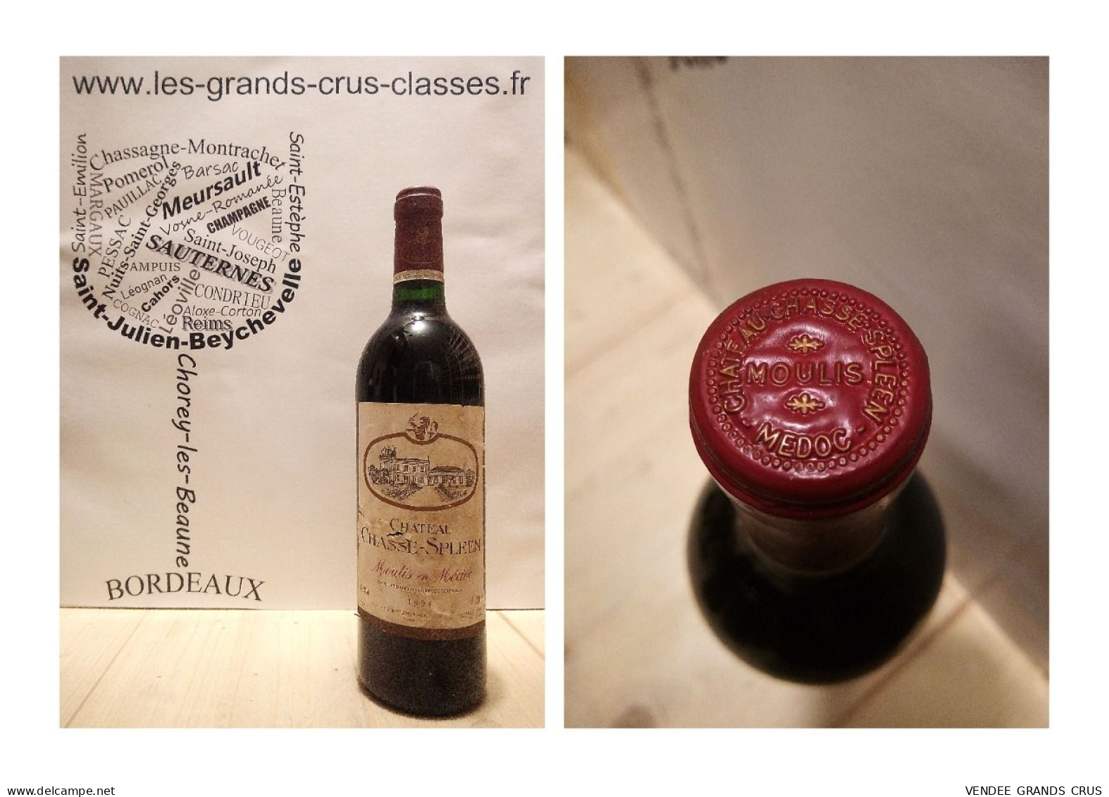 Château Chasse-Spleen 1994 - Moulis - 1 X 75 Cl - Rouge - Wine