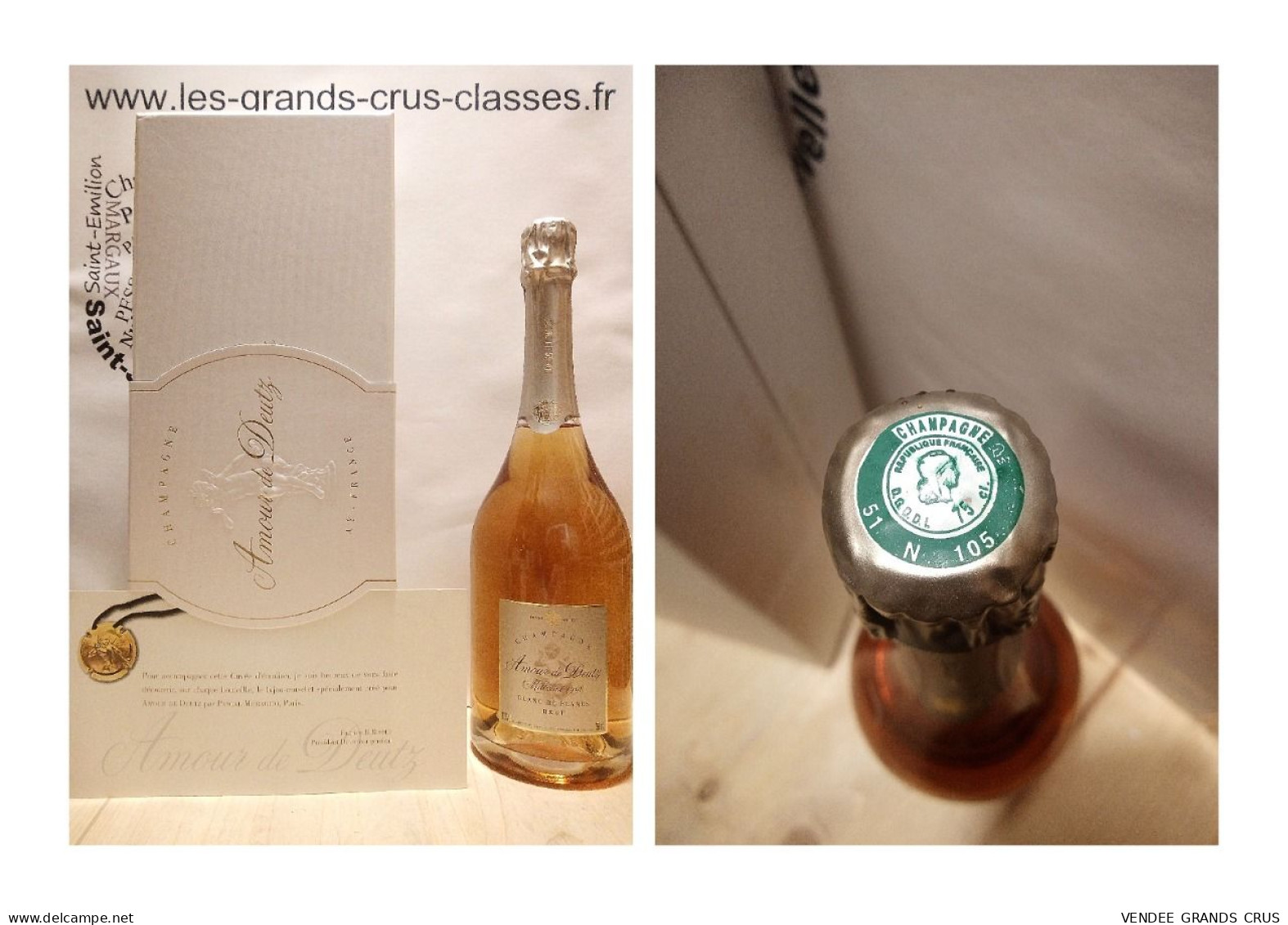 Amour De Deutz 1998 - Champagne - 1 X 75 Cl - Blanc Effervescent - Champagne & Sparkling Wine