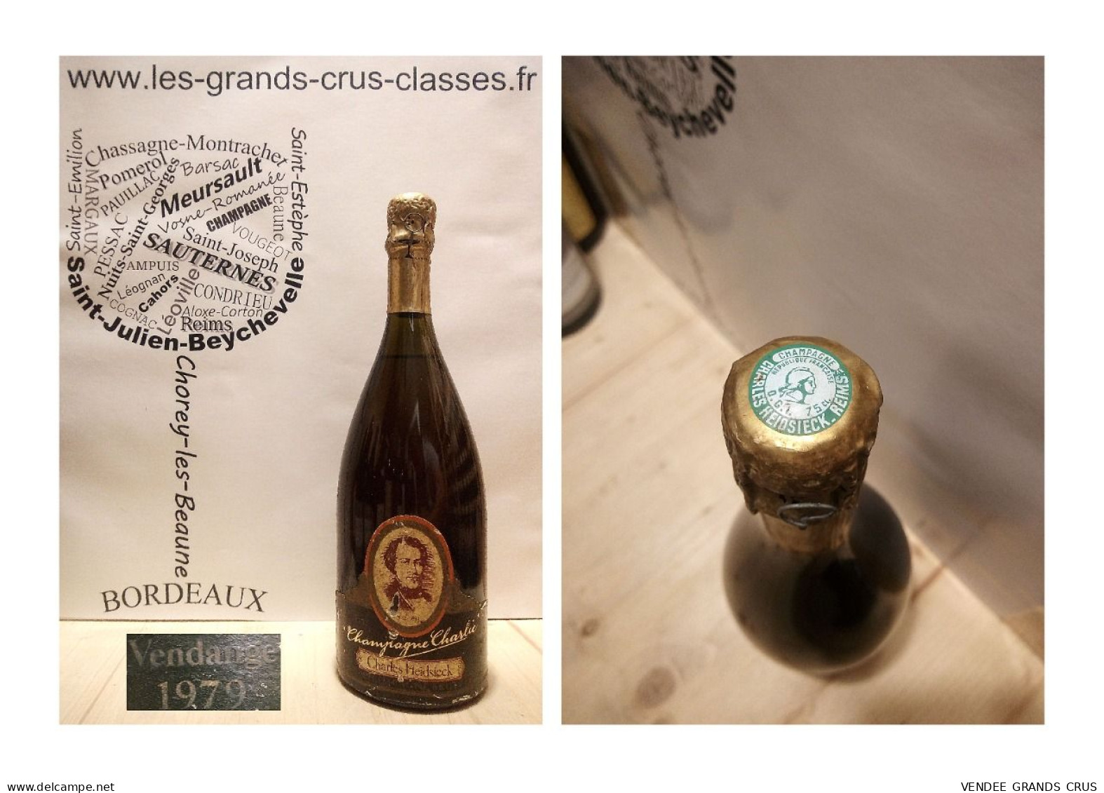 Champagne Charles Heidsieck 1979 - Cuvée Charlie - Champagne - Cuvée Charlie - 1 X 75 Cl - Blanc Effervescent - Champagne & Sparkling Wine