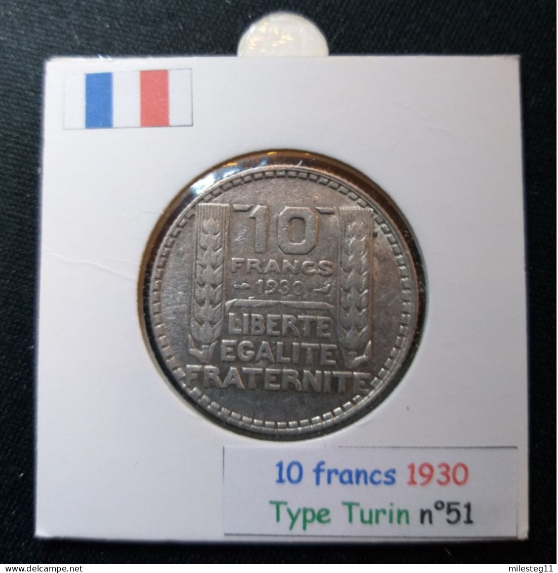 France 1930 10 Francs Type Turin (réf Gadoury N°801) En Argent - 10 Francs