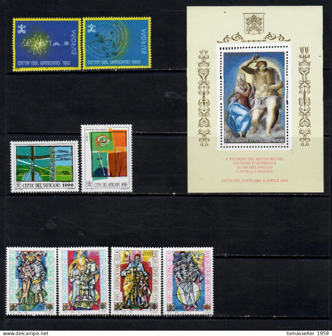 Vatican-1994 Year Set- 3 Issues.MNH** - Années Complètes