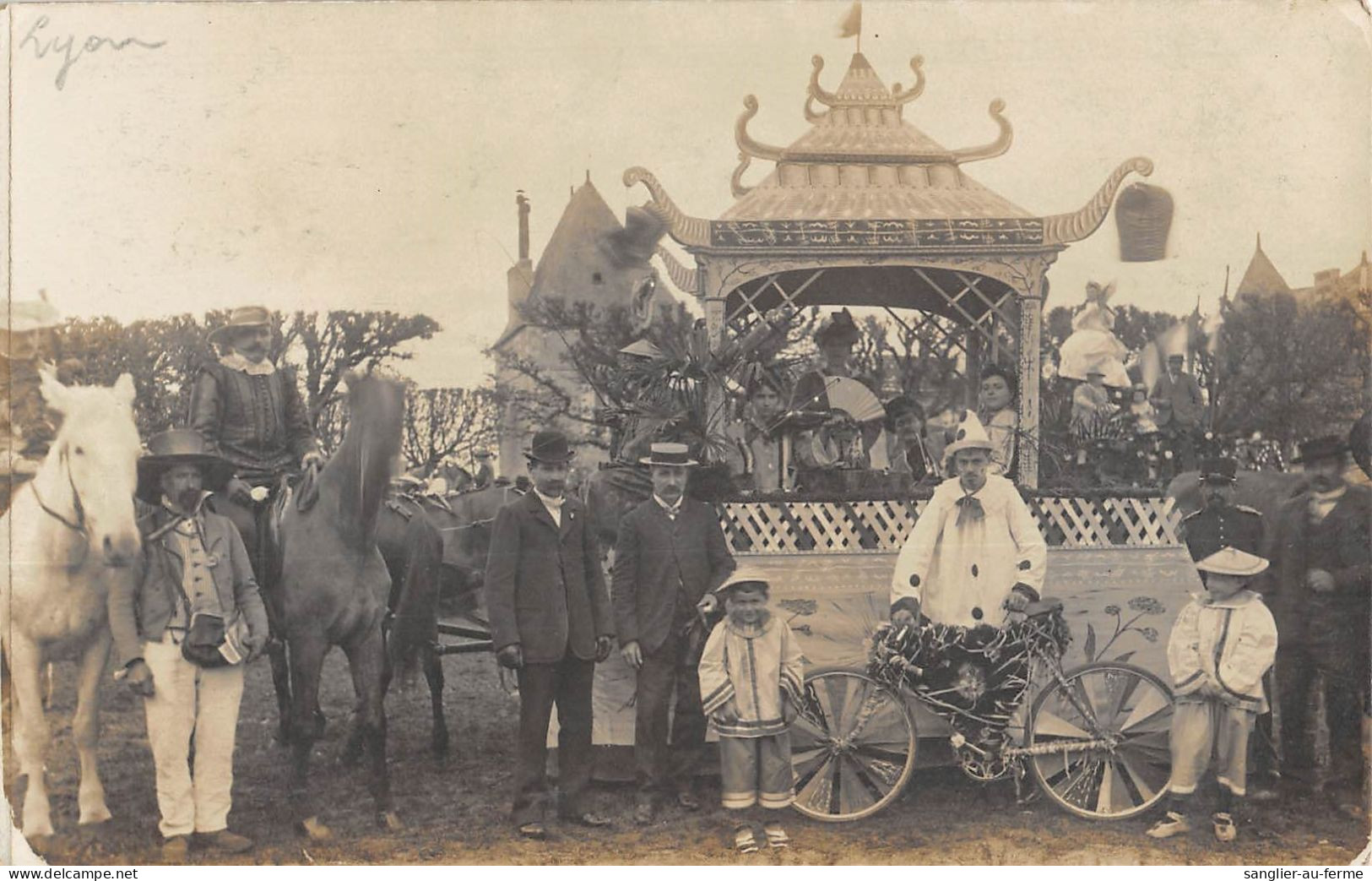 CPA 69 LYON / CARTE PHOTO / CARNAVAL / CHAR JAPONAIS - Sonstige & Ohne Zuordnung