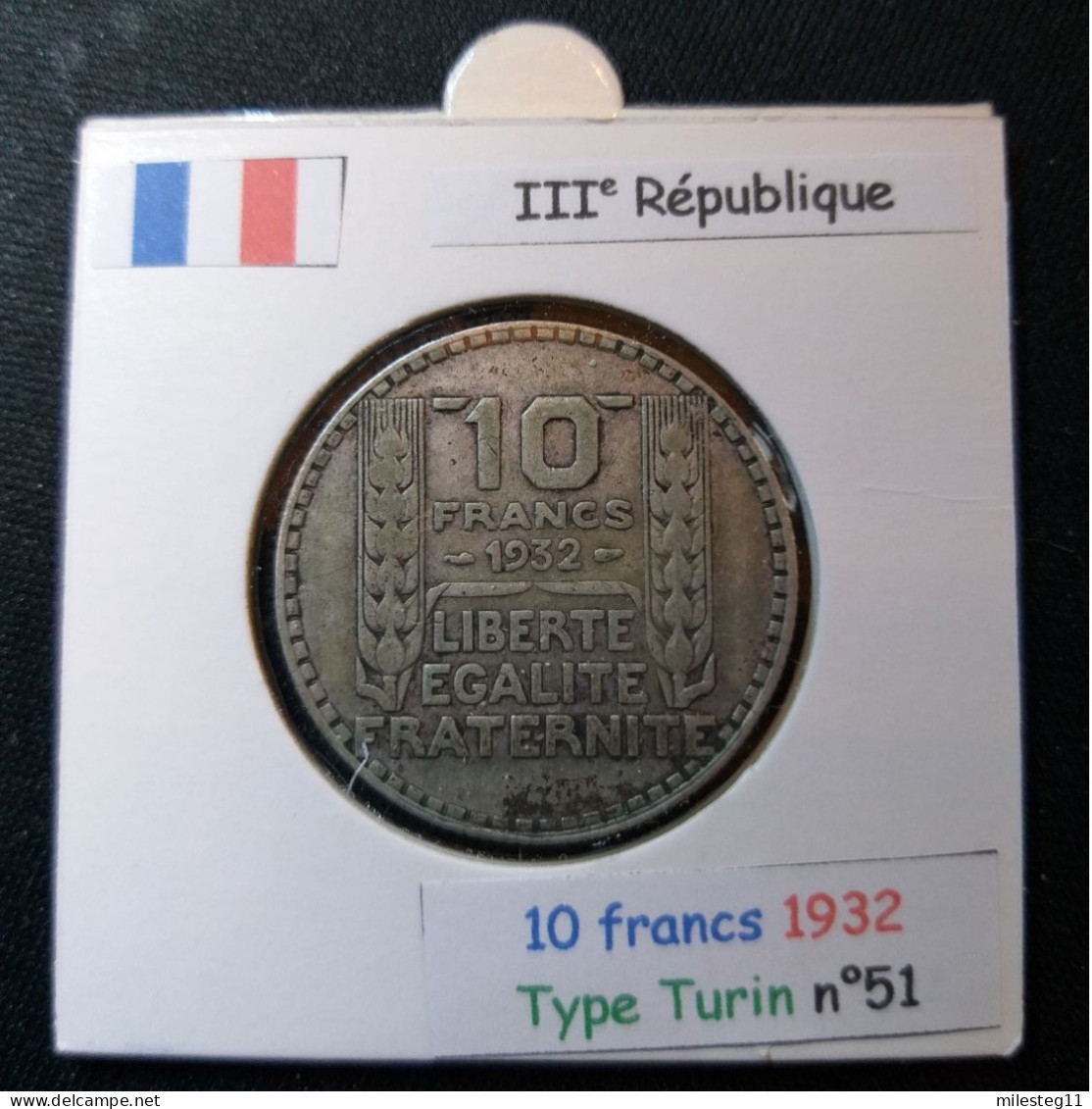 France 1932 10 Francs Type Turin (réf Gadoury N°801) En Argent - 10 Francs