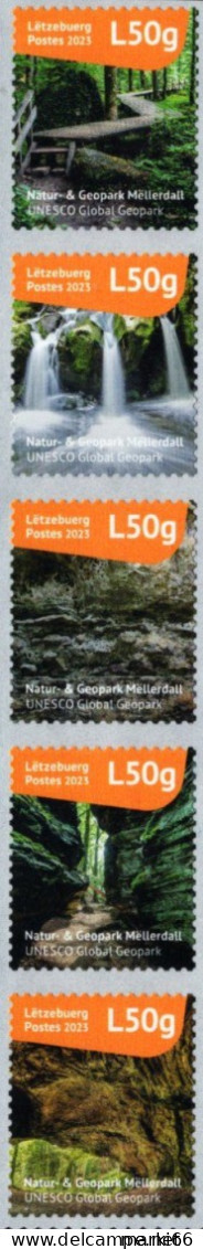 Luxembourg - 2023 - UNESCO Global Geopark Mellerdall - Mint Self-adhesive Stamp Set - Unused Stamps