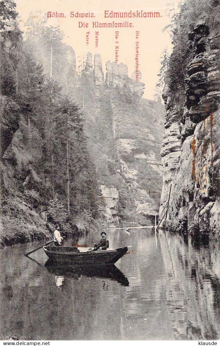 Böhm.Schweiz - Edmundsklamm - Die Klammfamilie - Bastei (sächs. Schweiz)