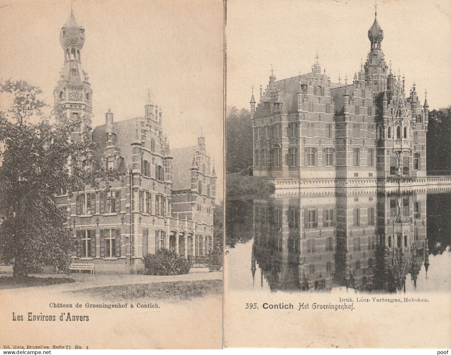 Contich / Kontich : Château De Groeningenhof ---- 2 Cp - Kontich