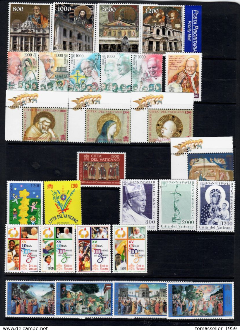 Vatican-2000 Full Year Set- 11 Issues.MNH** - Volledige Jaargang