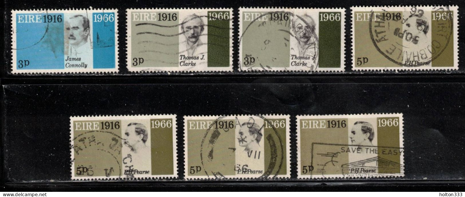 IRELAND Scott # 206-8 Used With Duplication - Easter Rebellion 50th Anniversary - Usati