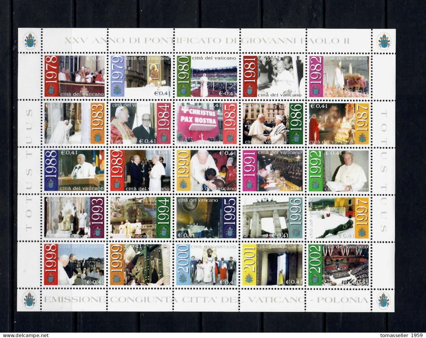 Vatican-2003  Year Set- 9 Issues.MNH** - Años Completos