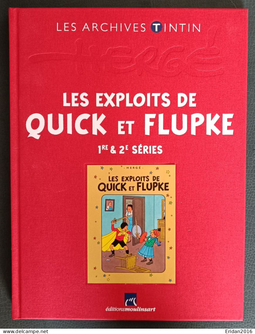 Les Exploits De Quick Et Flupke 1ere Et 2eme Série : Hergé : Moulinsart : Archives Tintin : GRAND FORMAT - Hergé