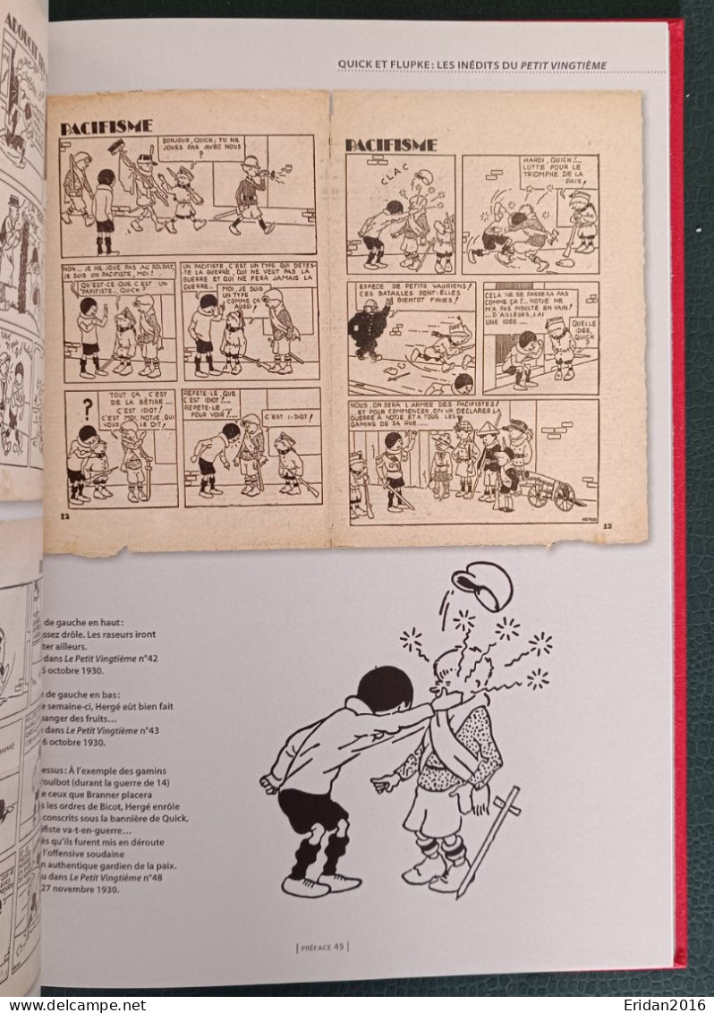 Les Exploits De Quick Et Flupke 1ere Et 2eme Série : Hergé : Moulinsart : Archives Tintin : GRAND FORMAT - Hergé