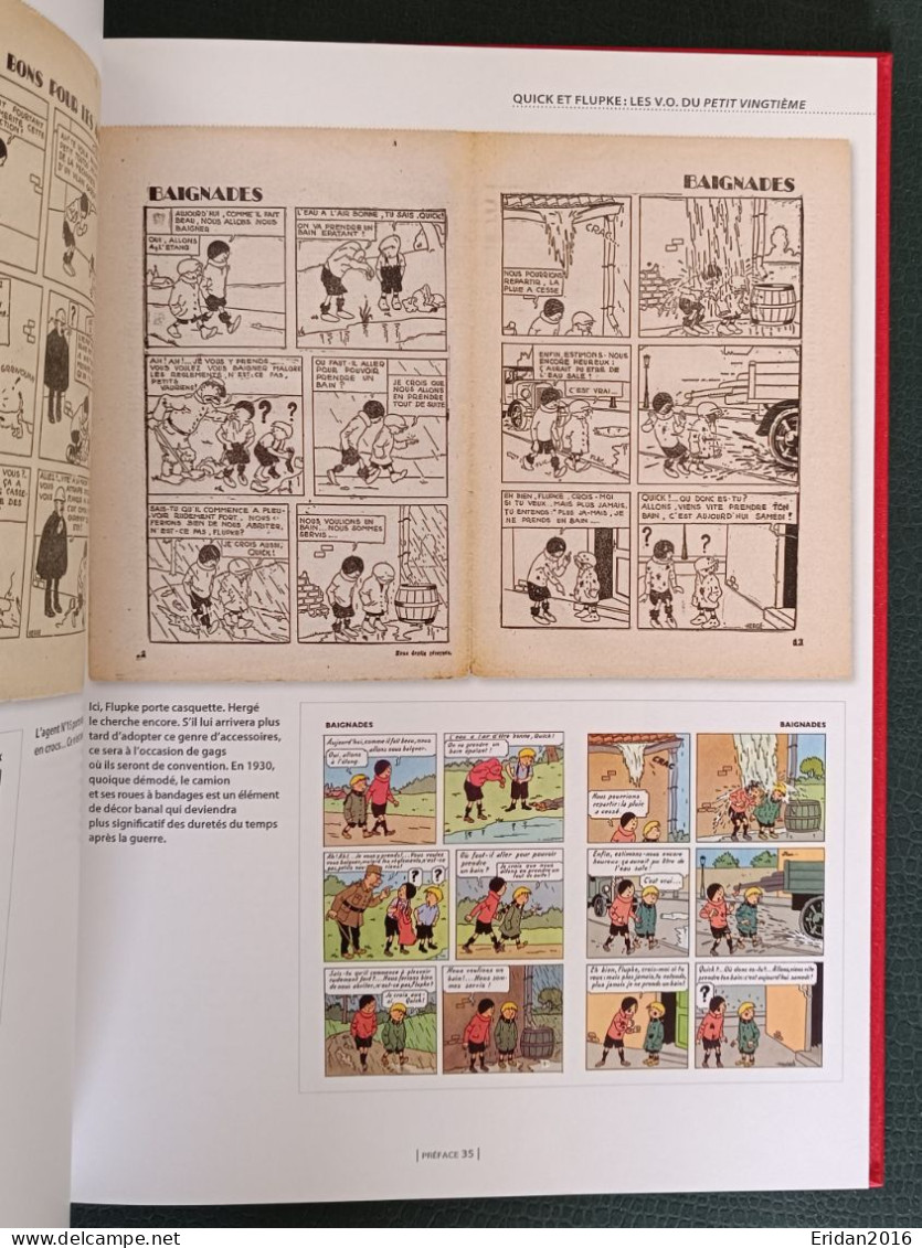 Les Exploits de Quick et Flupke 1ere et 2eme série : Hergé : Moulinsart : Archives Tintin : GRAND FORMAT