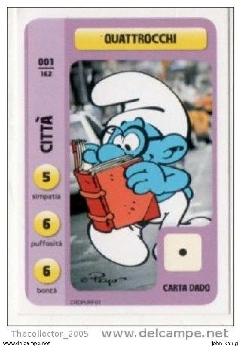 Figurine-trading Cards I Puffi CONAD N. 001 - The Smurfs, Schtroumpfs, Smurfen, Pitufos, Schlümpfe - Nuova ! New-mint ! - Other & Unclassified