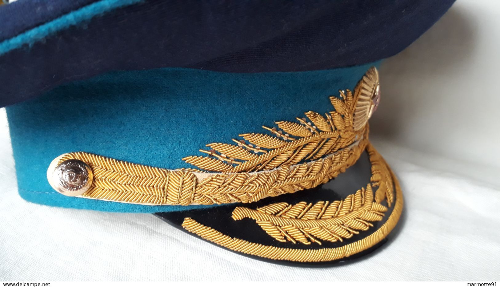 CASQUETTE GENERAL SOVIETIQUE ARMEE AIR AVIATION PILOTE  URSS USSR PEAKED CAP AIR FORCE PARADE - Casques & Coiffures