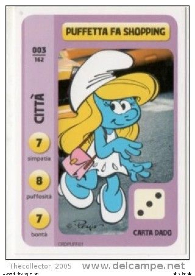 Figurine-trading Cards I Puffi CONAD N. 003 - The Smurfs, Schtroumpfs, Smurfen, Pitufos, Schlümpfe - Nuova ! New-mint ! - Other & Unclassified