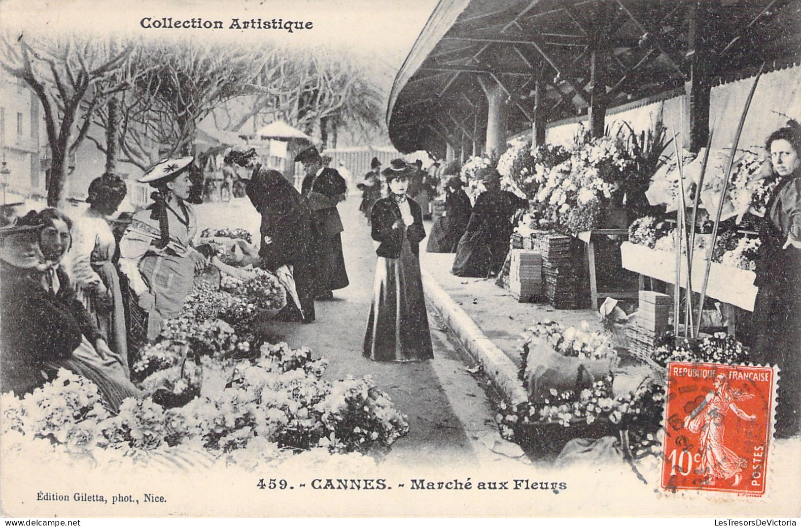 FRANCE - Cannes - Marché Aux Fleurs - Edition Giletta - Collection Artistique - Carte Postale Ancienne - Cannes