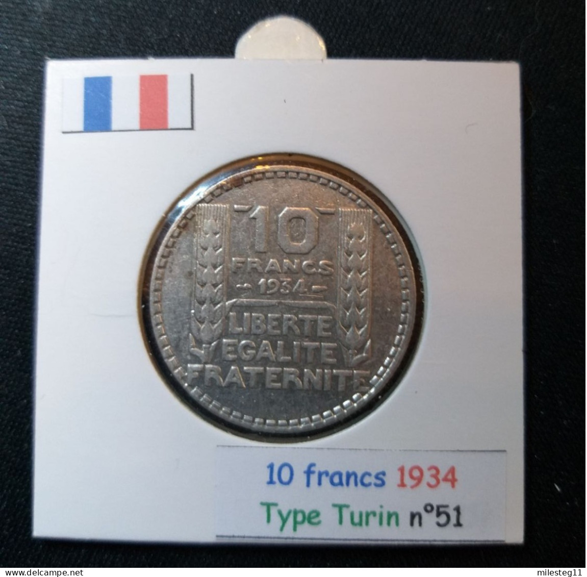 France 1934 10 Francs Type Turin (réf Gadoury N°801) En Argent - 10 Francs