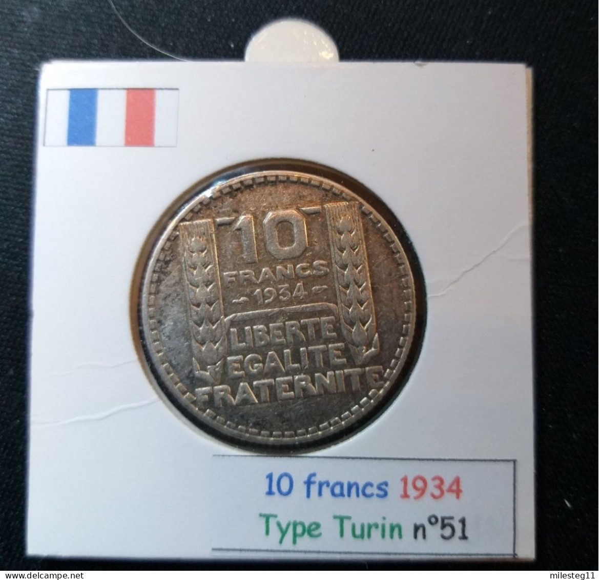 France 1934 10 Francs Type Turin (réf Gadoury N°801) En Argent - 10 Francs