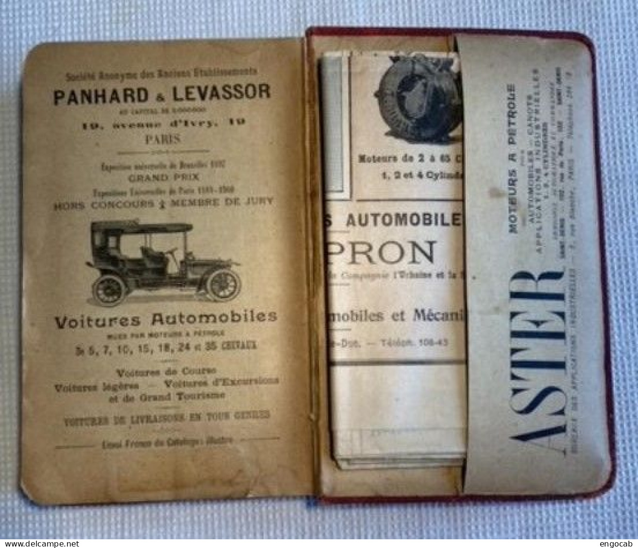 guide Michelin 1904 A avec sa carte