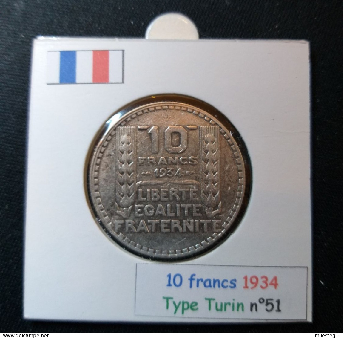 France 1934 10 Francs Type Turin (réf Gadoury N°801) En Argent - 10 Francs