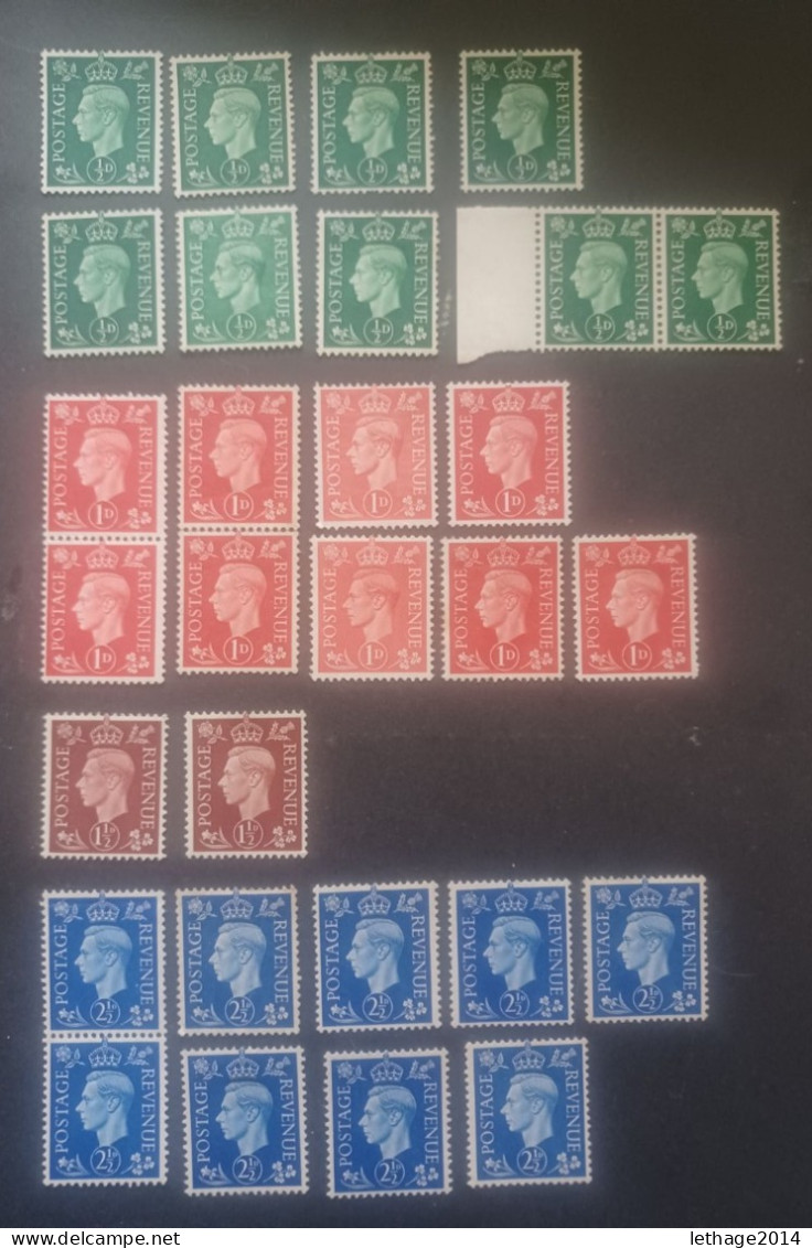 ENGLAND BRITISH 1937 EFFIGIE DI KING GEORGE VII MNH CAT UNIF. 209-209A-210-210A-211-213 - Neufs