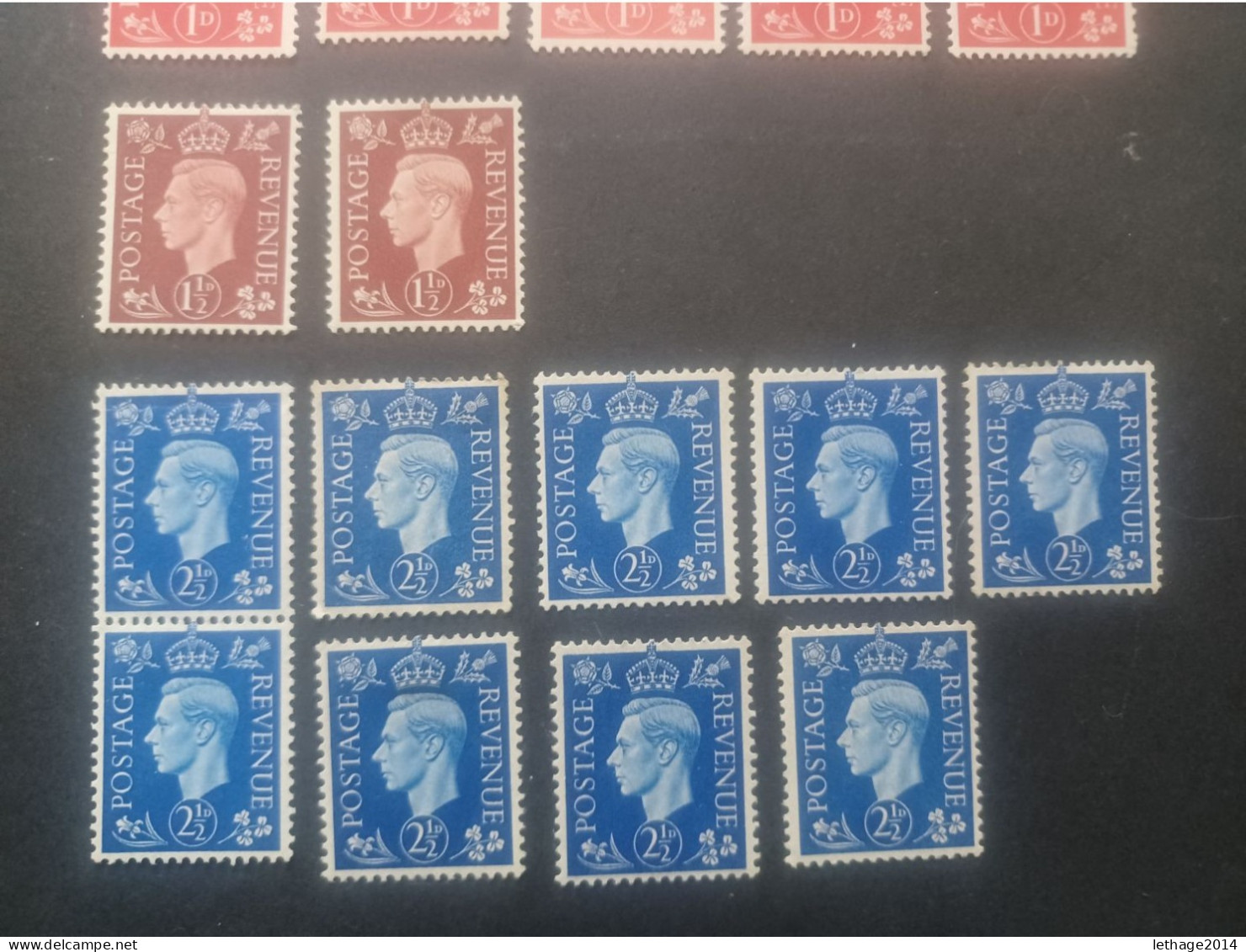 ENGLAND BRITISH 1937 EFFIGIE DI KING GEORGE VII MNH CAT UNIF. 209-209A-210-210A-211-213 - Unused Stamps