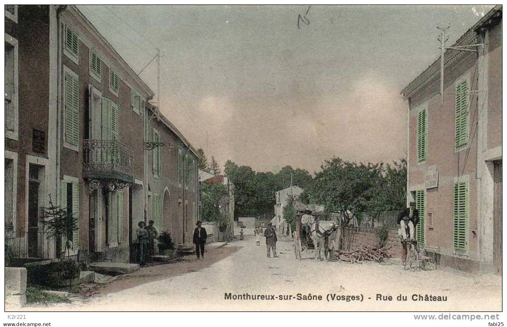 MONTHUREUX SUR SAONE Rue Du Château Colorisée - Monthureux Sur Saone