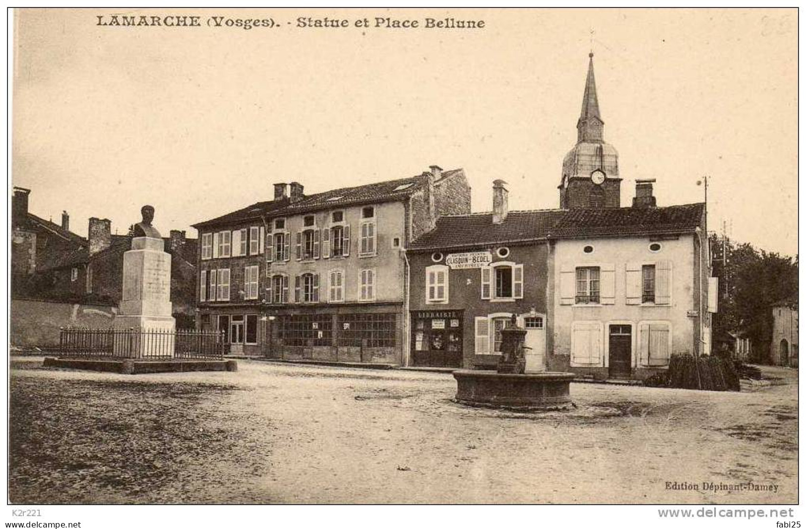 LAMARCHE Statue Et Place Bellune - Lamarche