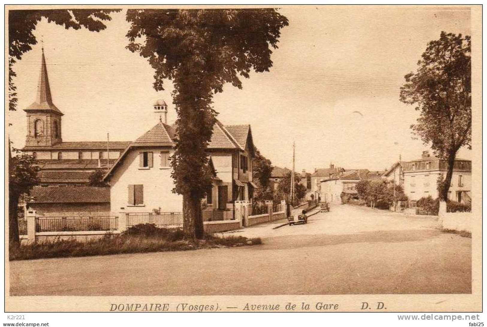 DOMPAIRE Avenue De La Gare - Dompaire