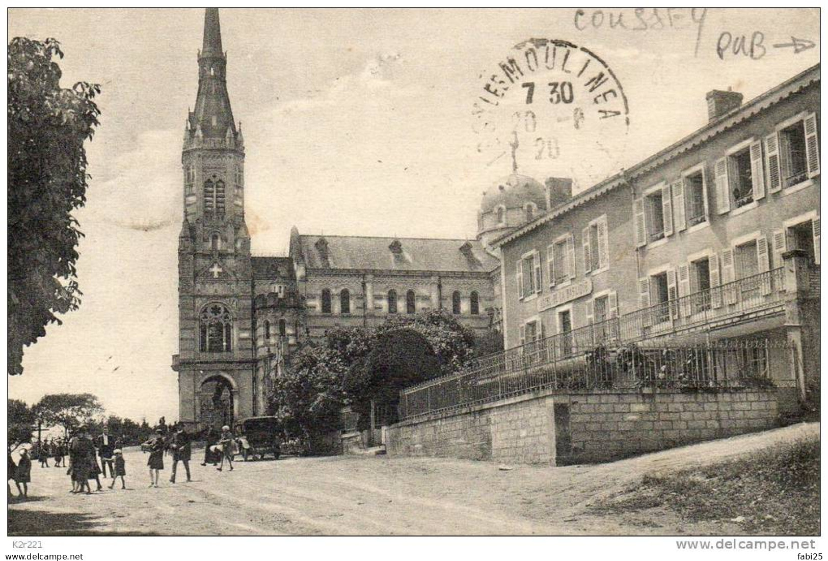 COUSSEY PUB AU DOS POUR HOTEL DE LA BASILIQUE BOIS CHENU PAR COUSSEY - Coussey