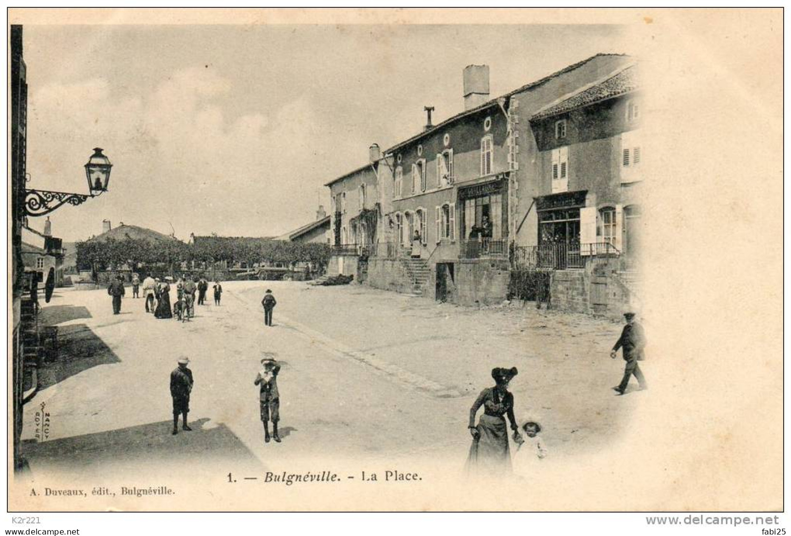 BULGNEVILLE La Place  Voyagée Timbrée En 1904 - Bulgneville