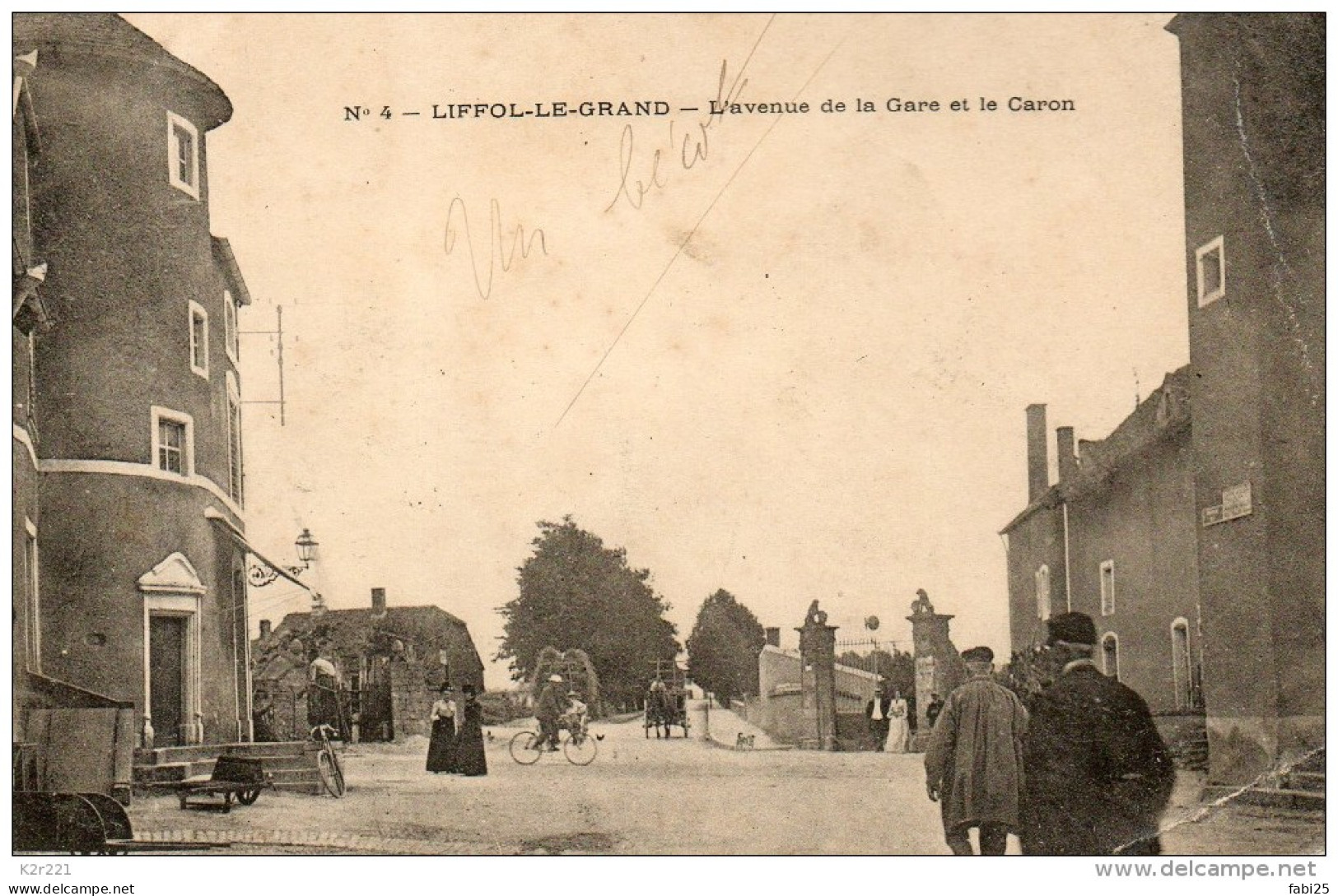 LIFFOL LE GRAND  L'avenue De La Gare Et Le Caron - Liffol Le Grand