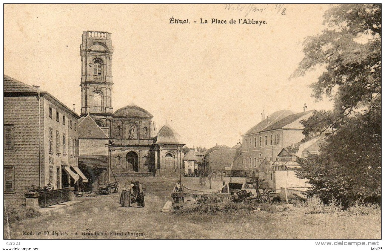 ETIVAL LA PLACE DE LABBAYE - Etival Clairefontaine