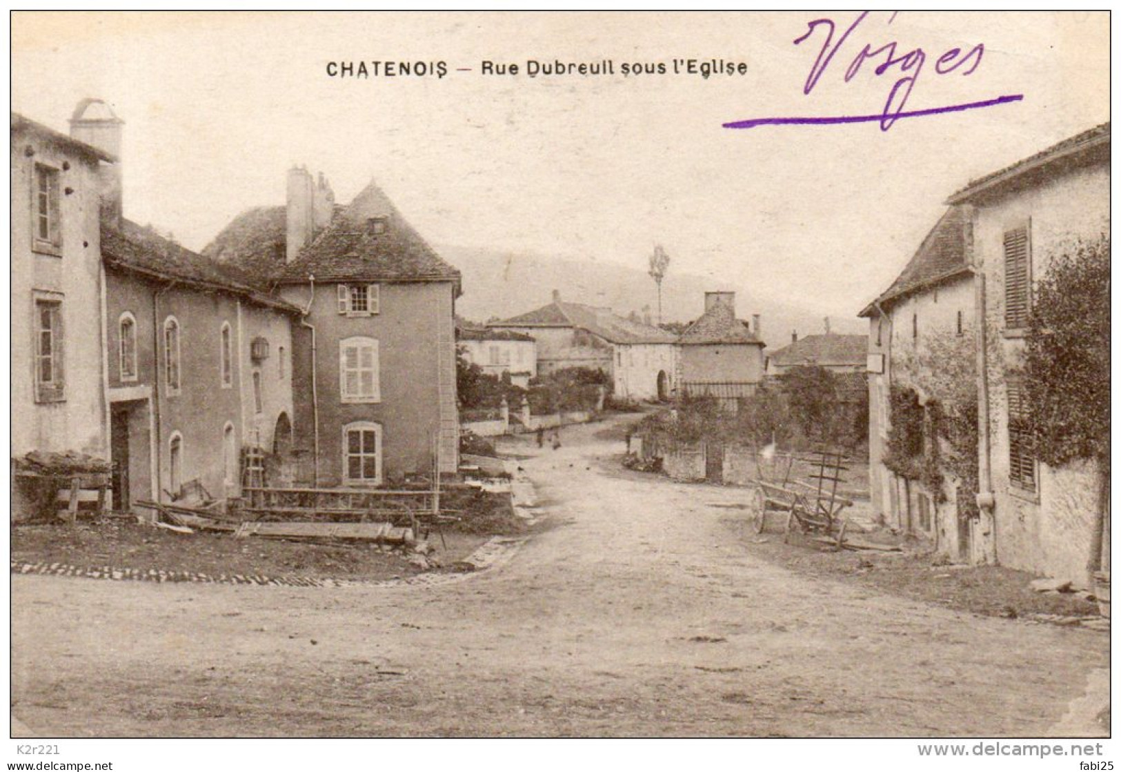 CHATENOIS Rue Dubreuil Sous L'église - Chatenois