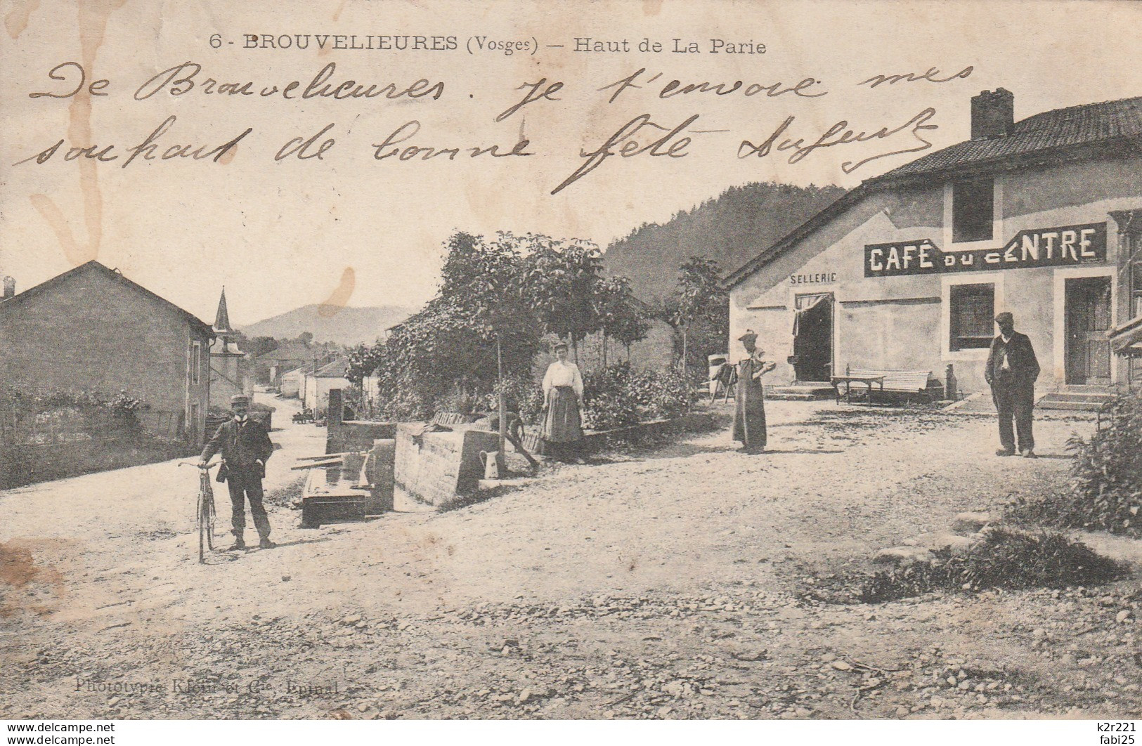 BROUVELIEURES HAUT DE LA PARIE CARTE TRES RARE ETAT CF SCAN - Brouvelieures