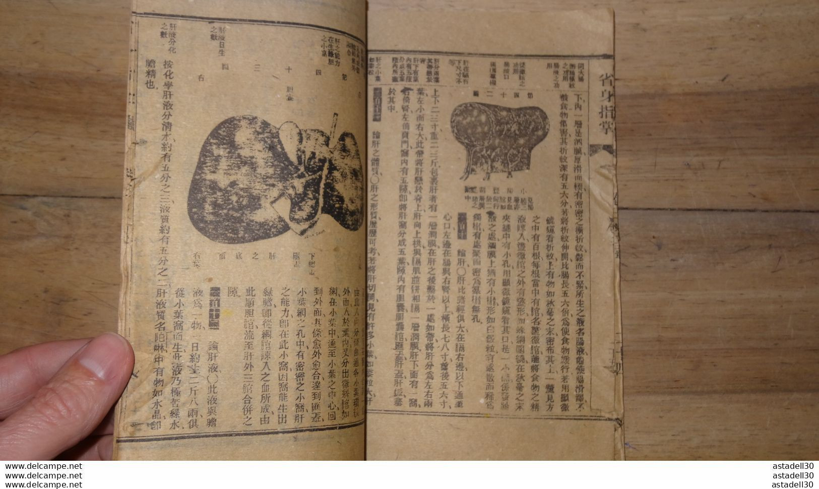 CHINA - CHINe : 6 vieux livres medecine chinoise a dechiferer  ........ LIV-CHI............ Caisse-40