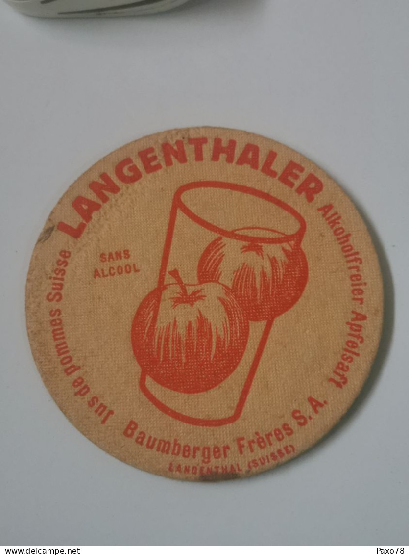 Sous-Bock, Jus De Pomme, Baumberger Frères, Lanqenthal Suisse - Beer Mats