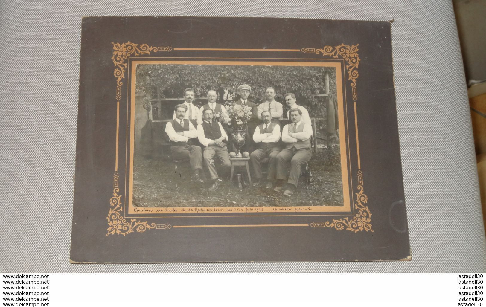 Photo LA ROCHE SUR FORON : Concours De Boules De 1932 ............PHI-FOR....TIR1-POS15 - Pétanque