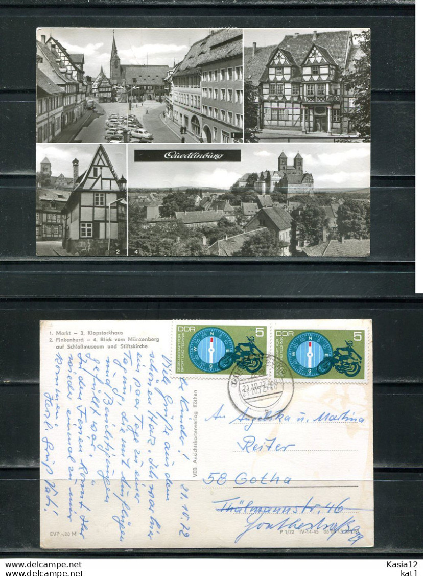 K15561)Ansichtskarte: Quedlinburg, Mehrbildkarte, Gelaufen 1972 - Quedlinburg