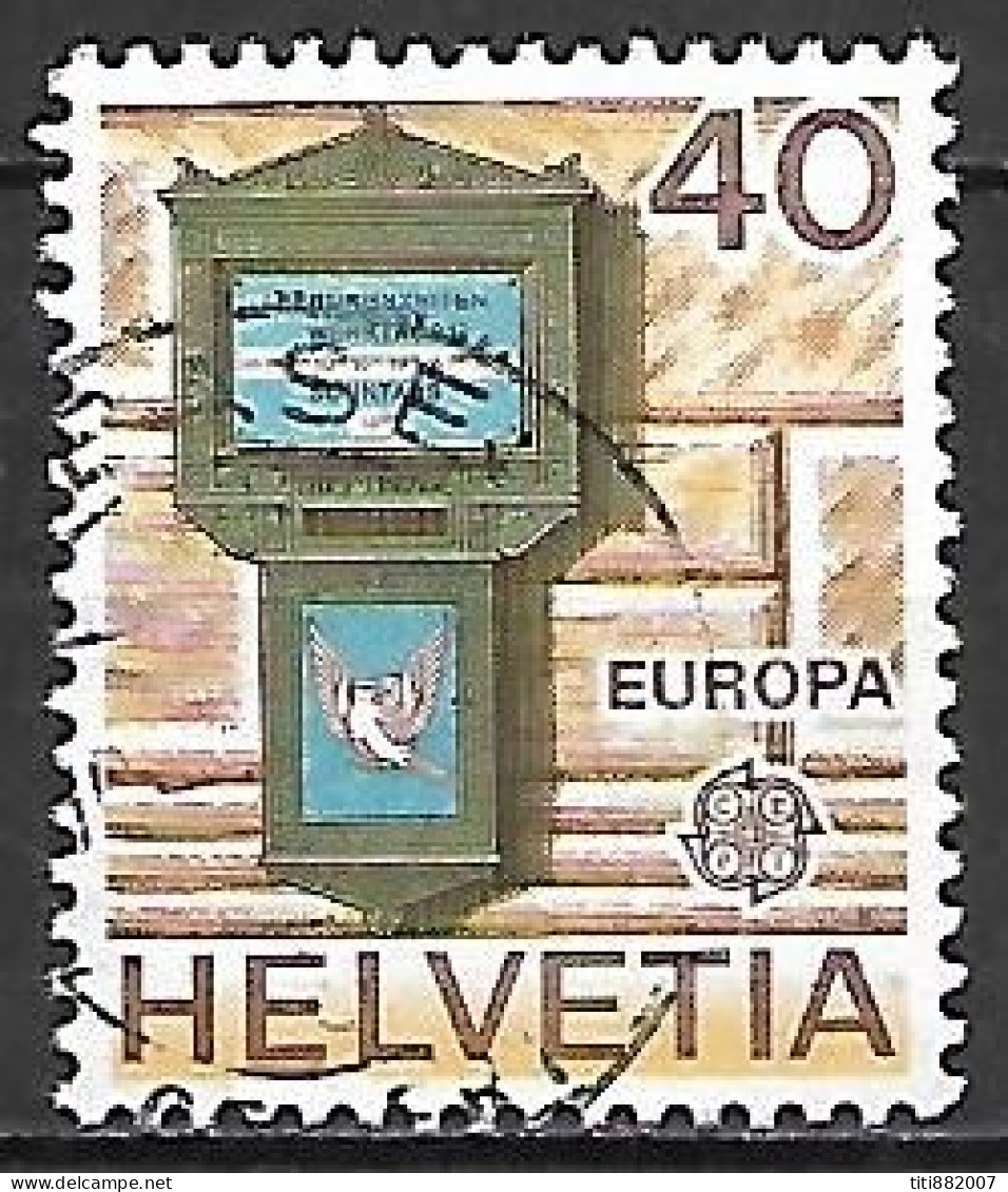 SUISSE   -     EUROPA   /     BOITE  A  LETTRES   -   Y&T N° 1084 Oblitéré - 1979