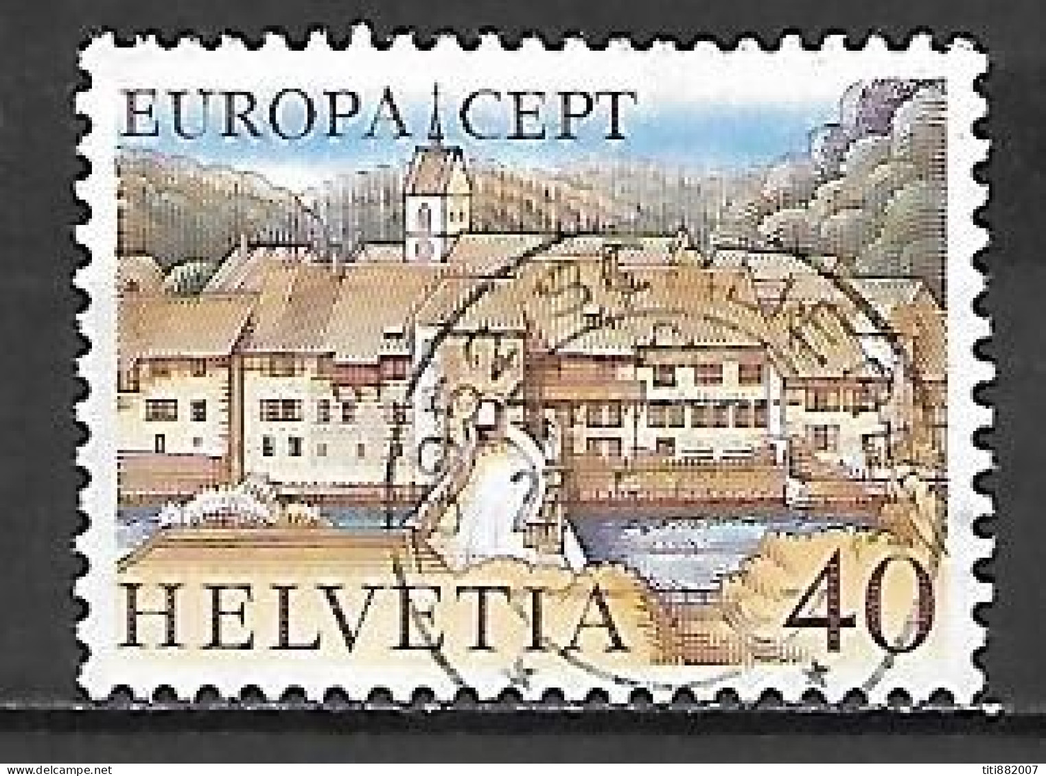 SUISSE   -     EUROPA     -   Y&T N° 1024 Oblitéré - 1977