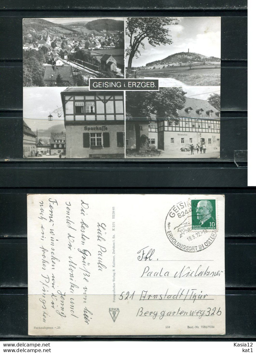 K15746)Ansichtskarte: Geising, Mehrbildkarte, Gelaufen 1972 - Geising