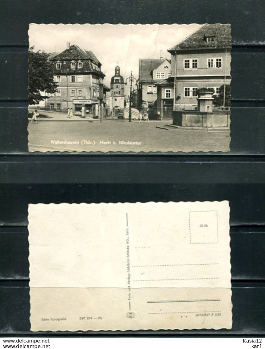 K15972)Ansichtskarte: Waltershausen, Markt - Waltershausen